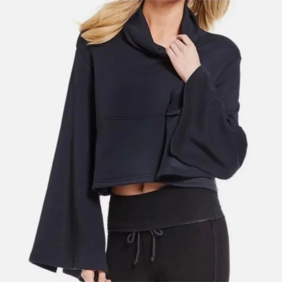 FP Movement Salvation Bell Sleeve Turtleneck, Navy - Picture 2 of 9